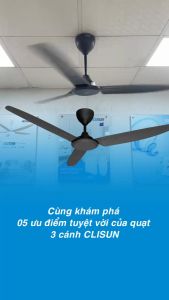 KINGBOW 56 inch 3-leaf industrial ceiling fan with silent pure copper motor wall switch