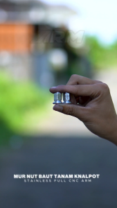 ARM MUR NUT BAUT TANAM KNALPOT STAINLESS FULL CNC