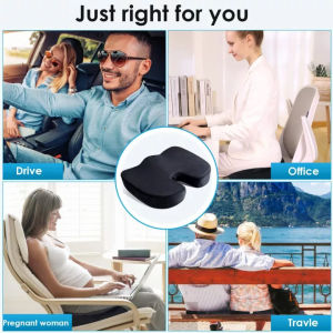 Two piece suit Memory Foam Seat Cushion Lumbar Pillow Gel Core Relieve Hemorrhoids Back Relief Pain For Home Office Car