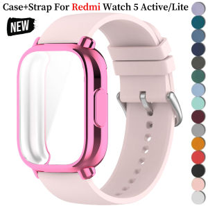 Case+Soft Silicone Strap For Redmi Watch 5 Active Band TPU Soft Case Screen Protector For Redmi Watch 5 Lite Sports Band Correa