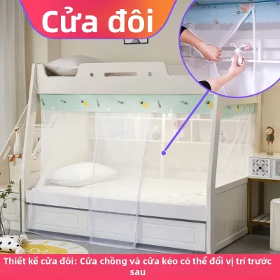 Giường Ngủ Đôi Tầng Cho Trẻ Em Có Màn Chống Muỗi