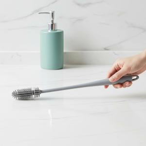 WHPHous | Durable Long Handle Silicone Cleaning Brush Multifunctional for Baby Milk Bottles Glass Mugs Tumblers Kitchen