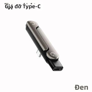 Giá Đỡ Dọc Di Động Cho iPhone Đầu Nối Sạc Nhanh Type-C Sang Type-C Có Thể Gập Lại Giá Đỡ Sạc Điện Thoại Bằng Nhựa