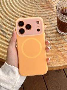 Original Jelly Liquid Silicone Magnetic Case For iPhone Air 17 16 15 14 13 12 11 Pro Max Plus For Magsafe Skin-friendly Cover