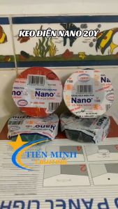 [Lẻ 2 cuộn] Băng keo điện Nano Tô Nga Dũng 20Y  độ dẻo cao co dãn rất tốt hàng chính hãng