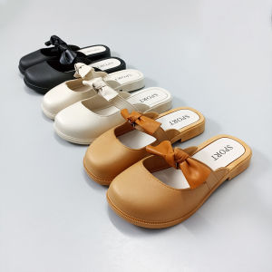 Azgalery SPT-70 Sepatu Flat Shoes Wanita Motif Pita PVC Slip On Korea Girl Fashion Style Nyaman COD