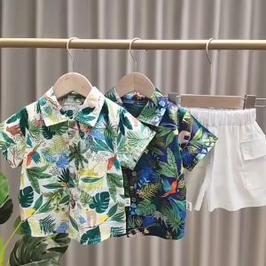 IENENS Summer Children Clothing Sets Boys Wear Outfits 2pcs T-shirt + Pants Kids Suits for 1-4 Years