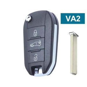 Chìa Khóa Xe Điều Khiển Từ Xa SUPERKEY OEM 7961A Chip Flip 433MHZ Dành Cho Peugeot 208 2008 301 308 508 5008 Citroen C-Elysee C4-Cactus Hella
