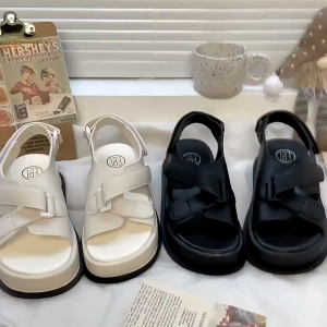 [LOẠI 1- QC] Dép Sandal Nữ Ulzzang - Giày Sandal Nữ Quai Đan Chéo Chuẩn Hàng Quảng Châu Đế Cao 4 Phân NaVy Shoes