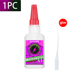 Loolifl 1-8Pcs 50g Welding High Strength Oily Glue - Universal Superglue Mighty Instant Glue for Resin Ceramic Metal Glass