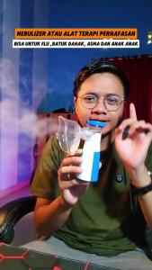 Alat Terapi Pernafasan Nebulizer Handheld Inhaler TaffOmicron Alat Bantu Pernafasan Portable Asma