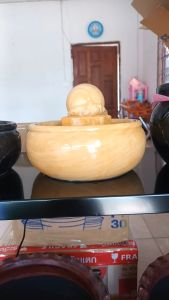 เครื่องหินหมุนฮวงจุ้ย พร้อมใช้งาน น้ำพุ น้ำมัน อ่านน้ำ สำหรับการแต่งหน้าหุ้น หินหมุนบนน้ำ