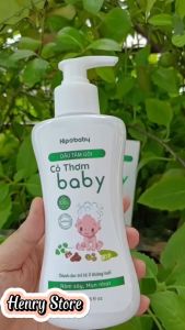 [Tặng kèm khăn ướt Fressi 10 miếng] Dầu tắm gội thảo dược Cỏ thơm Baby 150ml dành cho trẻ sơ sinh hỗ trợ giảm rôm sảy và tăng đề kháng