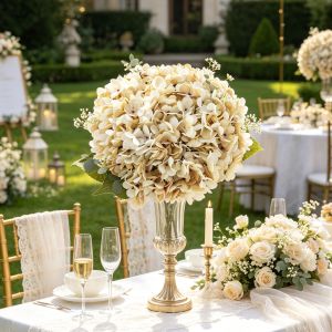 Artificial Hydrangea Fake Flower Home Room Decora Accessories Wedding Garden Gift Prop Indoor Outdoor HandmadeDiy Bridal Bouquet