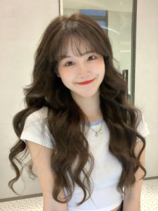 MENGSIQIAN | Natural Long Wavy Wig Large Curls