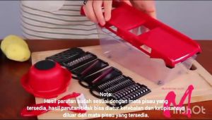 Mandoline Slicer Vegetable 7 in 1 Parutan Multifungsi Peeler Serbaguna