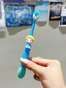 Princess Elsa Childrens Toothbrush 6-12 Years Old Tooth Replacement Period Soft Fur Ultra-Fine Elementary School Girl Tooth Protection Aisha Toothbrush