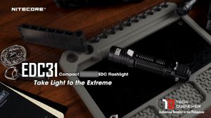 Nitecore EDC31 Flashlight - Lumin Shield - 3500 Lumens - USB-C Rechargeable - Rapid Lock -380m- IP68