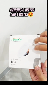 Ultra-thin LED ceiling light plug-in panel light optional 5W 7W LED recessed downlight suitable for living room bedroom bathroom office