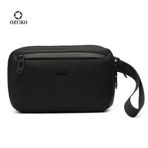 Ozuko Mens Casual Crossbody Bag Waterproof Chest Bag Oxford Cloth Handheld Bag Trendy Brand Summer 2023 China Made