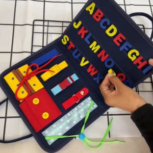 [Sensory Board Book] Busy Book Montessori Baby Kids Fine Motor Activity Book | Mainan Sensory Kanak Kanak | 幼儿 儿童 触感书摸摸书