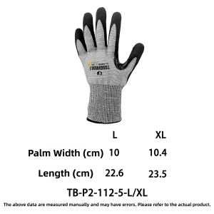 Toughbuilt | Nitrile Ultra Durable Cut Resistant Touchscreen Gloves