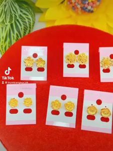 Bông tai nữ hoa cưới chuẩn 24.k cao cấp EK.506