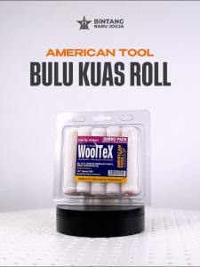 REFILL KUAS ROLL CAT TEMBOK BUSA KUAS ROL CAT AMERICAN TOOL 4 INCH 100MM