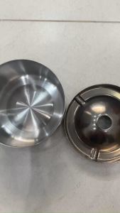 Gạt Tàn inox Dạng phễu Dáng Đẹp Cao Cấp Bằng Kim loại Inox 304 Size 10cm