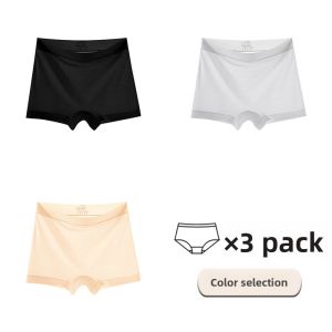MiiOW | MiiOW Ice Silk Womens Briefs Breathable Comfortable Underwear Mid Waist Simple Style Nylon Fabric Antibacterial All Season