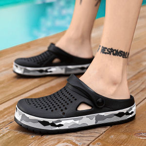 Slippers for men in summer wearing breathable sandals outside the head outdoor cooldown anti slip beach straight drag