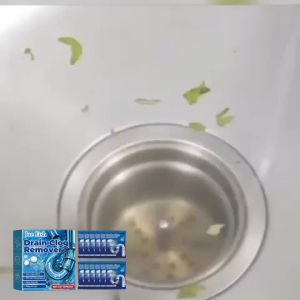 JUE-FISH | 12PCS Drain Clog Remover Effervescent Tablets Quick Dissolve Stubborn Dirt Unclogging Pipe-friendly Eliminate Oodr Pipe Cleaner