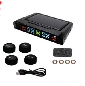 bộ cảm biến áp xuất lốp xe ôtô không dây pin sạc năng lượng Mặt Trời sản phẩm lắp được mọi loại xe ôtô hàng chính hãng