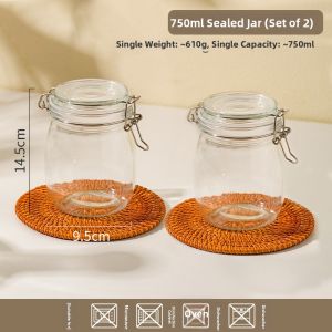 Food-Grade Airtight Glass Storage Jar for Pickles Vegetables and Liquor