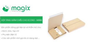 MEBM01 - 22x16x5 cm - 100 hộp carton thay đổi chiều cao siêu tiết kiệm - Hộp đóng sách hộp gói hàng