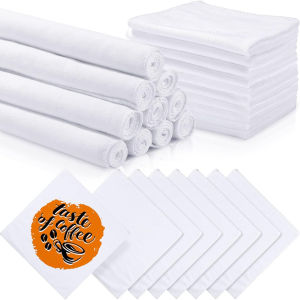 10pcs Sublimation Blank Towels – DIY Hand and Dish Towels for Kitchen Bathroom and Home Use