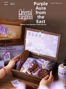 GUSTAGAT | Mothers Day Gift Wooden Comb Gift Box