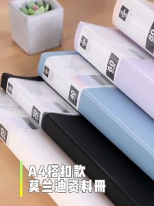 Clear Book Long Clear Folder Organizer for Document File Organizer Long Display Book Binder with Plastic Sleeves Art Portfolio Folder with 30/60/80/100Pocket Clear Sheet Protectors Paper Document Organizer School Supplies ﻿