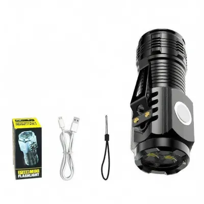 Ultra Bright Portable Rechargeable Mini Long Range Flashlight