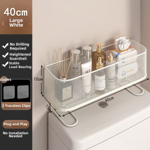 Bathroom Storage Shelf for Toilet Paper and Towels