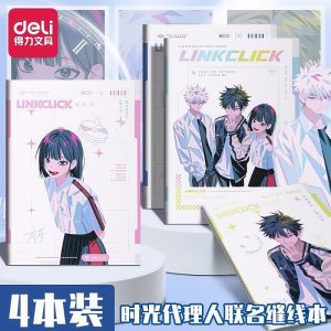 Delightful B5 Anime Collaborative Notebook Soft Cover Attractive Diary Journal for Middle And High School Students