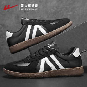 Comfortable Running Shoes Mens T-Head Dequn Sporty Casual Trendy Low-Top Flat Heel Color Block PVC Bottom Breathable