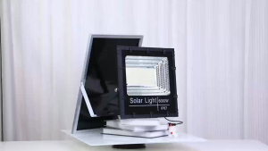 โคมไฟสปอตไลท์แสงสว่าง LED 6000W พร้อมแผงโซลาเซลล์ สำหรับสวน/ห้องน้ำ ติดตั้งง่าย รุ่นใหม่