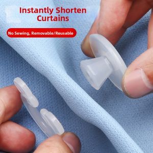 MUHUALAN | Adjustable No-Sew Curtain Shortener Buckles