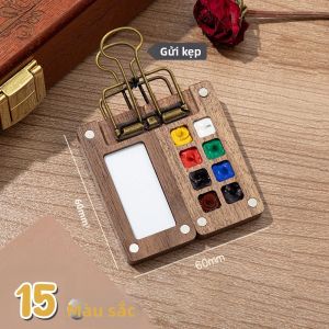 EELHOE | Bộ Bảng Màu Nước Du Lịch Mini - Bộ Dụng Cụ Vẽ Tranh Bỏ Túi Dành Cho Họa Sĩ Và Sinh Viên Của NC