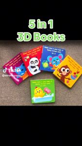 5 IN 1 HARDBOUND 3D FLIPPING EDUCATIONAL BOOKS FOR CHILDREN