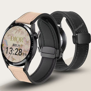 Smartwatch Strap for Honor Watch GT GS  ES Magic Magnetic Leather Band for Huawei Watch 4/3/2 pro Ultimate/Buds Fashion Sport Business Soft