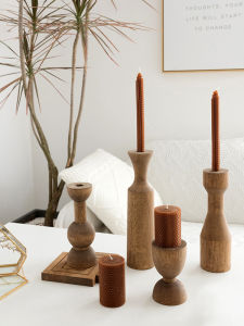 Vintage Decorative Wooden Candle Stand