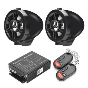 Bluetooth Speaker Stereo Amplifier Classic Colors MP3 FM Radio Motorcycle Anti Theft Alarm Remote Control