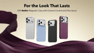 ESR for iPhone 18 Pro Max / iPhone 17 Pro Max Atelier Vegan Leather Magnetic Case with Camera Control and Flex StandCompatible with MagSafe 3X Military-Grade Protection